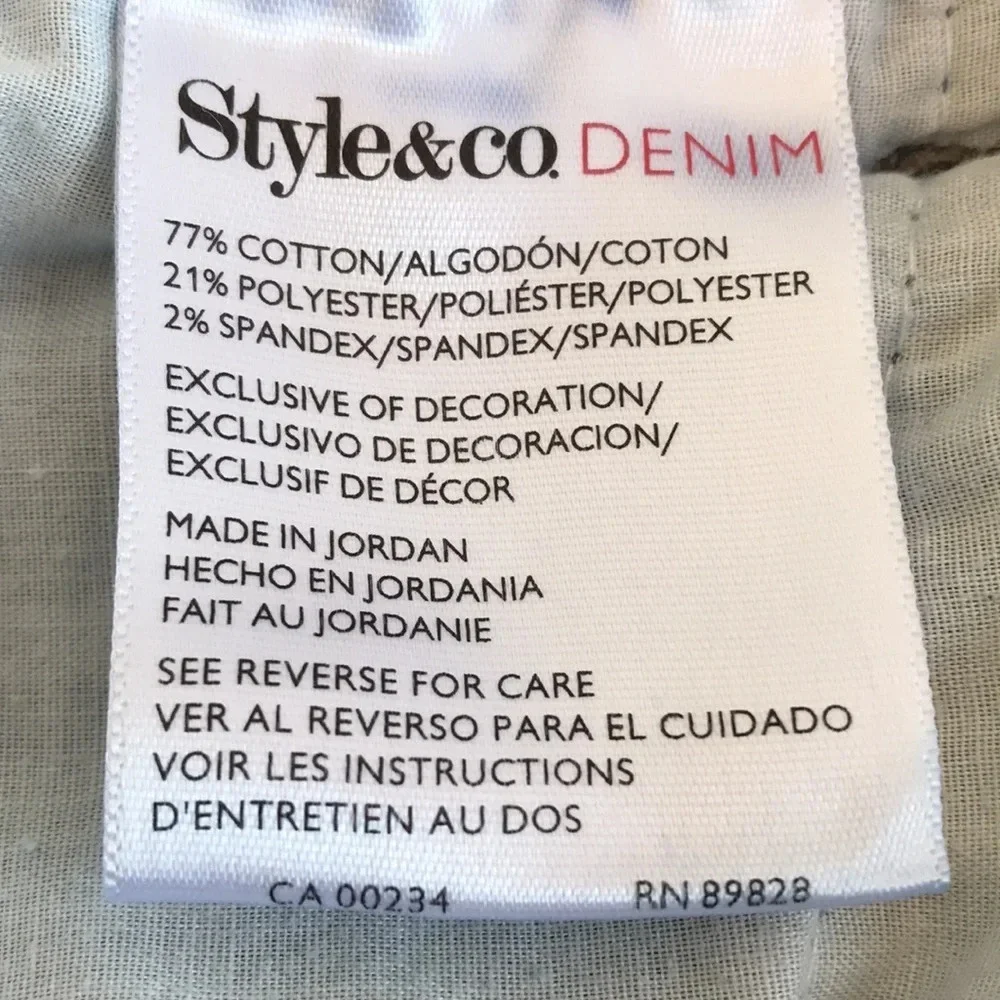 Style & Co. natural fit tapered leg blue jeans, 14 - Picture 11 of 12